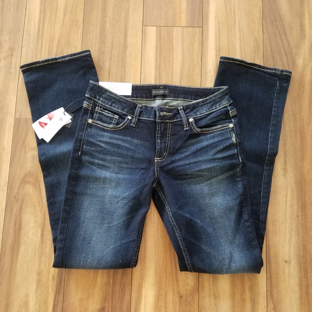 NEW Silver Jeans Elyse Slim Bootcut W27xL33